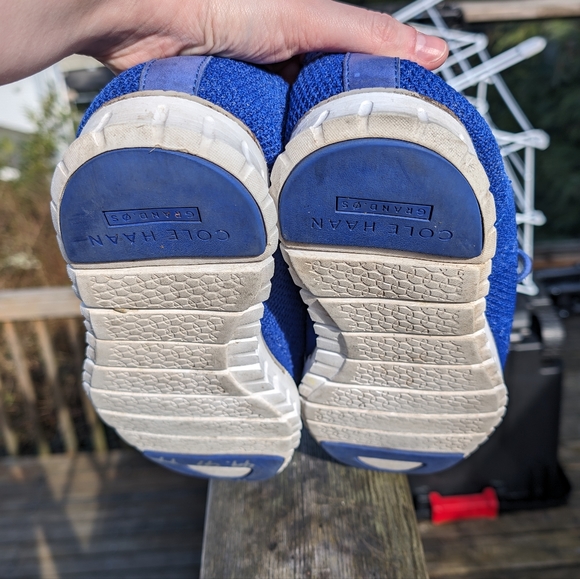 Cole Haan ZeroGrand Stitchlite Wingtip Oxfords Mens Size 11.5 M Blue - Picture 4 of 8